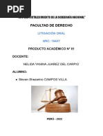 Copia de Producto Académico 01 Litigacion Oral