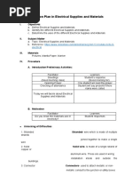 Lesson Plan in Electrical Supplies and Materials: I. Objectives