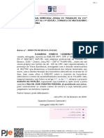 Agravo de Petição Interposto Pela Adv Do Exequente - Processo 170-03.2016