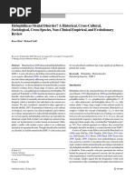 Hebephilia As Mental Disorder? A Historical, Cross-Cultural, Sociological, Cross-Species, Non-Clinical Empirical, and Evolutionary Review