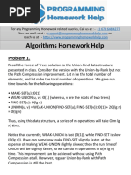 Algorithm Homework Help