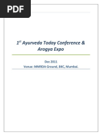 1st Ayurveda Today Conference & Arogya Expo