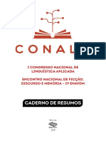 Caderno de Resumo CONALA