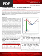 Dynamic Modeling of 3 Dof Robot Manipulator: Ahmet SHALA, Ramë Likaj