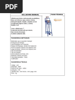 Ficha Técnica Selladora Manual