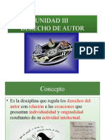 Unidad III DERECHO DE AUTOR 1