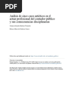 Análisis de Cinco Casos Antiéticos en El Actuar Profesional Del C