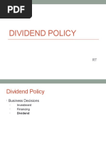 Dividend Policy