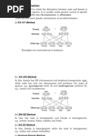 Sex Determination Class 12