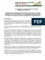 TDR - Consultoria Nueva Honoria