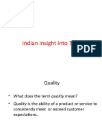 Indian Insight Into TQM