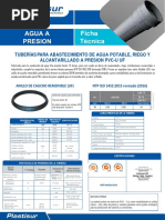 Ficha Tecnica - Tuberia PVC Uf Plastisur