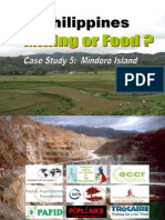 Mining or Food: Case Study 5: Mindoro Island