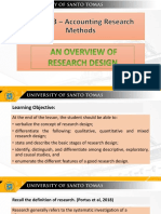 CA51023 - AN OVERVIEW OF RESEARCH DESIGN (Module 5)