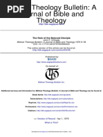 Journal of Bible and Biblical Theology Bulletin: A: The Role of The Beloved Disciple