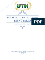 Solicitud de Examen de Notario