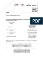 Examen Del Tema 5. La Hidrosfera.