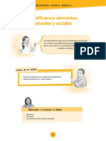 Sesion de Aprendizaje Elementos Naturales y Sociales