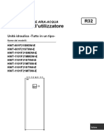 Manuale Dell'utilizzatore: Pompa Di Calore Aria-Acqua