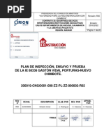 Plan de Ensayos, Inspección y Pruebas de Calidad.