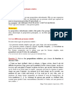 5 Cours Morphosyntaxe S4 FPE 5è Séance La Typologie Des Propositions Relatives Les Relatives Adjectives