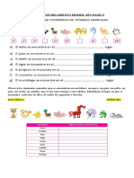 GUIA DE REFORZAMIENTO PRIMER AÑO BÁSICO Numeros Ordinales