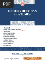 History of Indian Costumes by Aditi Tiwari