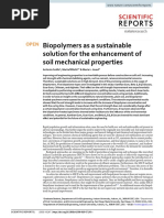 Biopolymers As A Sustainable Solution For The Enhancement of Soil Mechanical Properties