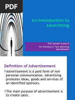 An Introduction To Advertising