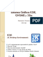 Entornos Gráficos KDE, GNOME y Xfce