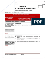 Tarea 09 Hipotesis y Matriz de Consistencia