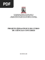 Projeto Pedagógico de Ciências Contábeis (Modalidade Presencial) de 18-11-2008