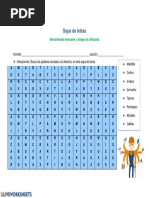 Sopa de Letras Herr 5 Grado