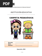 Carpeta Pedagógica 2022-SECUNDARIA