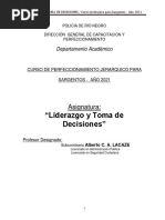 Programa LIDERAZGO Y TOMA DE DECISIONES