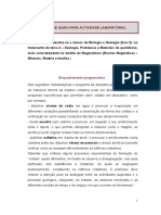 Proposta de Guiao para Actividade Laboratorial