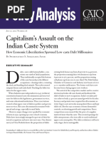 Capitalism'S Assault On The Indian Caste System: Policyanalysis