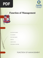 Function of Management