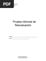 Prueba Informal de Reevaluación