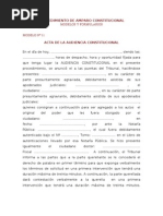 Acta de La Audiencia Constitucional