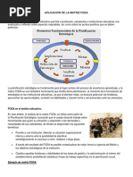 Aplicación de La Matriz Foda