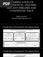 313 Classification of Periodontal and Peri-Implant Diseases and Conditions 2020 - Part II