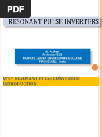 Resonant Pulse Inverters: Dr. A. Ravi Professor/EEE Francis Xavier Engineering College Tirunelveli-India