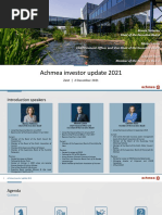 Achmea Investor Update 2021