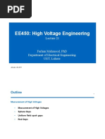 EE450: High Voltage Engineering: January 25, 2017