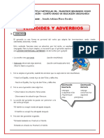 Verboides y Adverbios para Cuarto de Secundaria