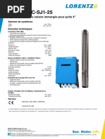 PS2-1800 C-SJ1-25: Système de Pompe Solaire Immergée Pour Puits 4"