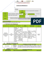 SESIÓN DE APRENDIZAJ #2 - 5° Grado - I EDA