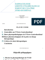 PHARMACOLOGIE DES ANTIULCEREUX 4ème ANNEE PHARMACIE