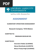 Elementary Operations Management